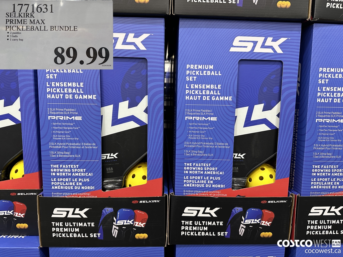 1771631 SELKIRK PRIME MAX PICKLEBALL BUNDLE $89.99