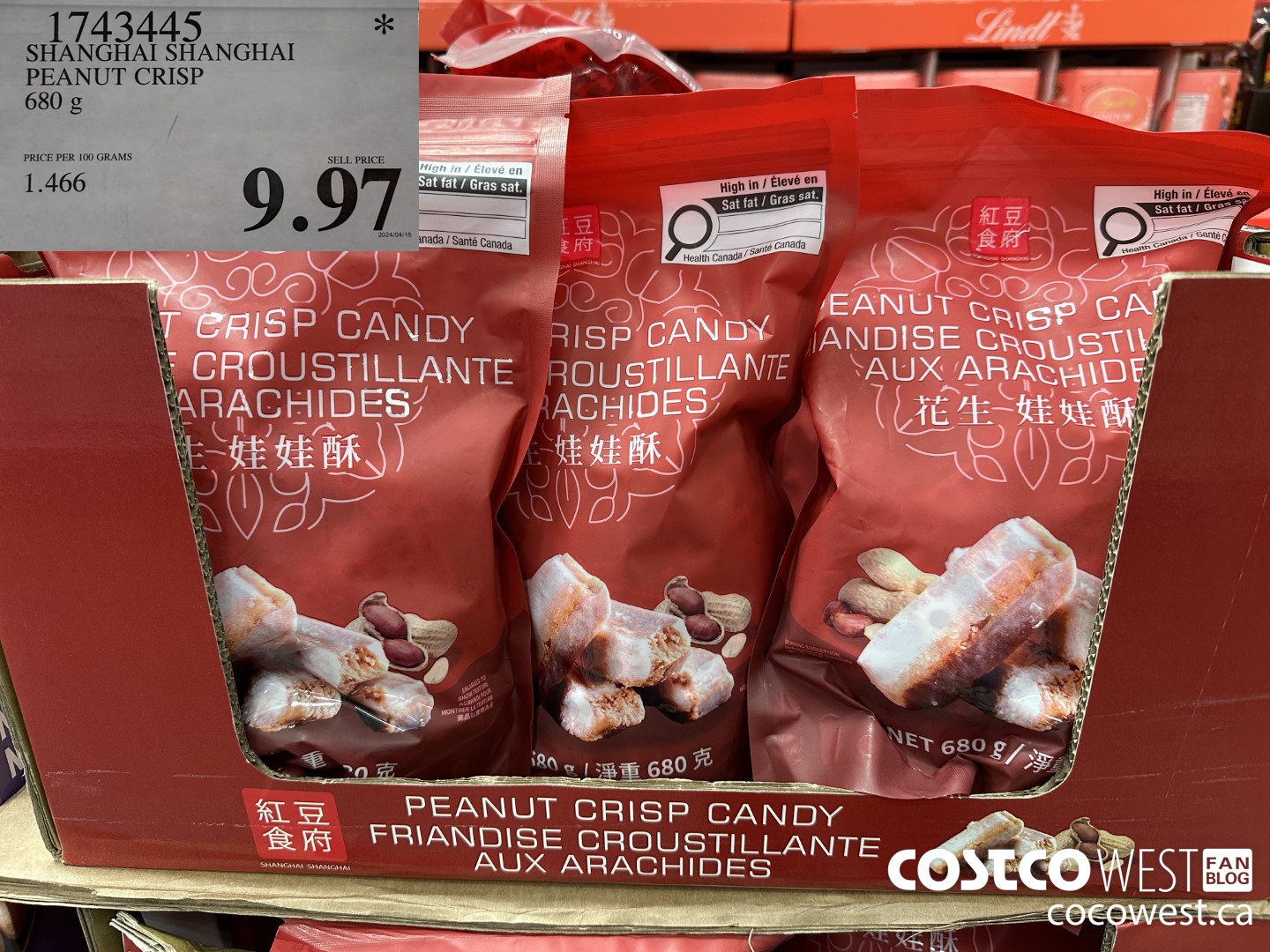 1743445 SHANGHAI SHANGHAI PEANUT CRISP 680G $9.97