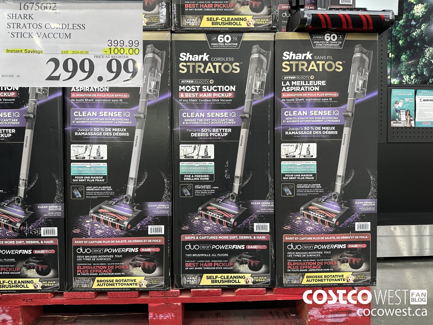 1675602 SHARK STRATOS CORDLESS STICK VACUUM ($100.00 INSTANT SAVINGS EXPIRES ON 2024-05-05) $299.99