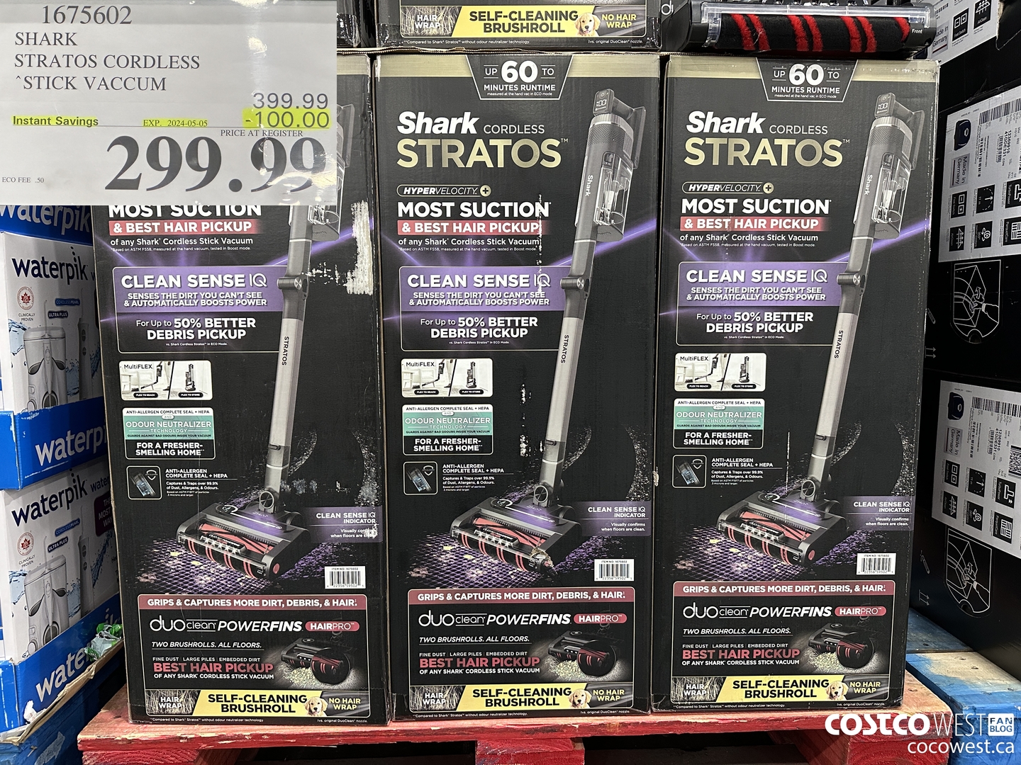 1675602 SHARK STRATOS STICK VACUUM WITH SELF CLEANING BRUSH ($100.00 INSTANT SAVINGS EXPIRES ON 2024-05-05) $299.99