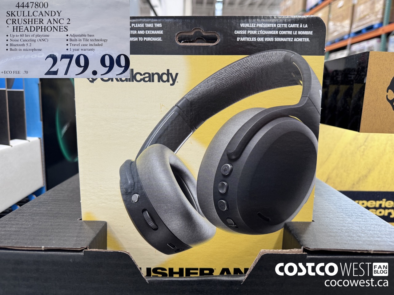 4447800 SKULLCANDY CRUSHER ANC 2 HEADPHONES $279.99