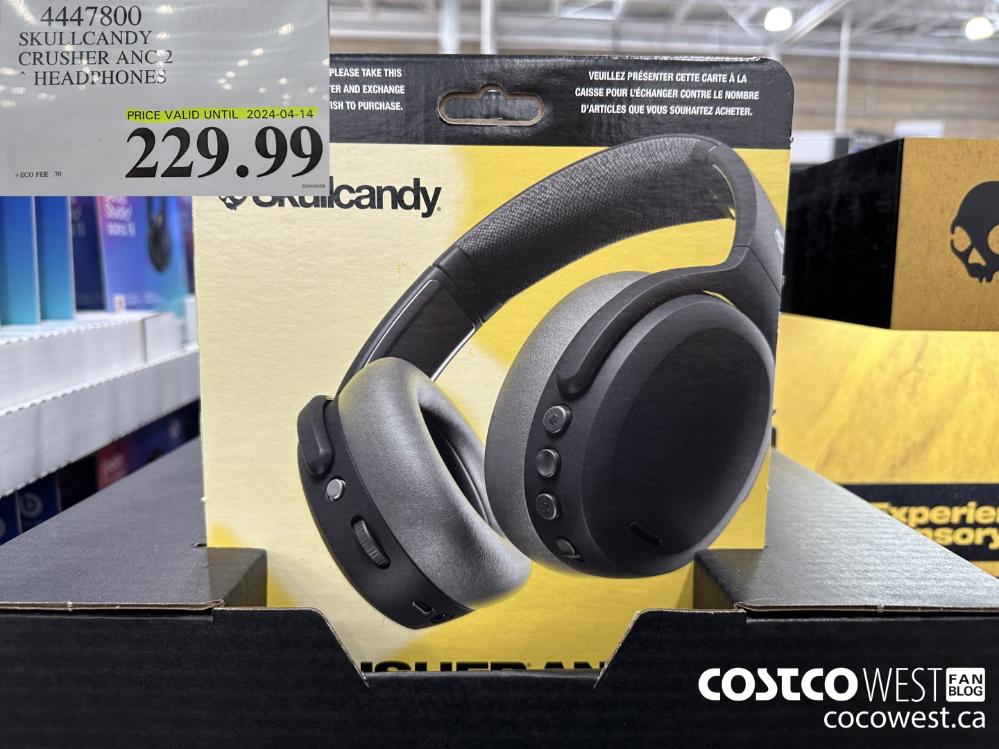 4447800 SKULLCANDY CRUSHER ANC 2 HEADPHONES (EXPIRES ON 2024-04-14) $229.99