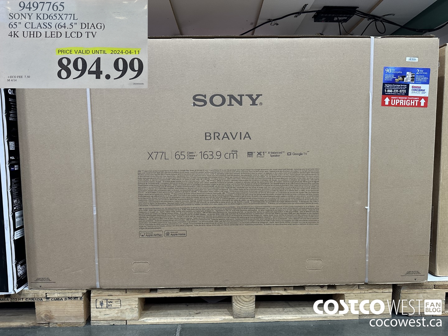 9497765 SONY KD65X77L 65