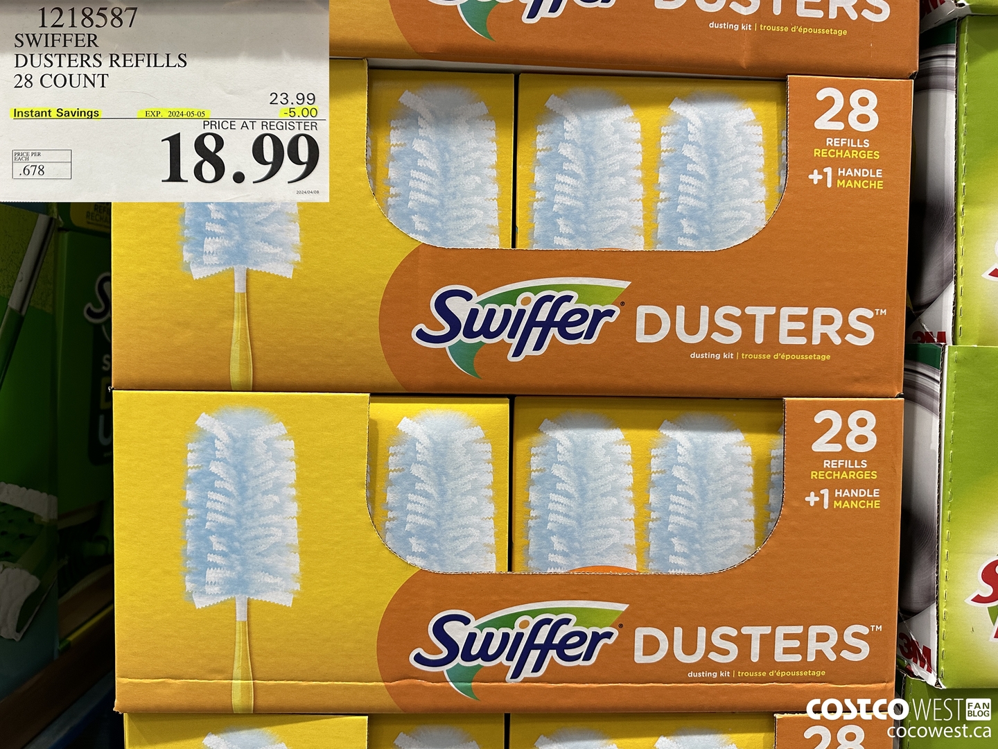 1218587 SWIFFER DUSTERS REFILLS 28 COUNT ($5.00 INSTANT SAVINGS EXPIRES ON 2024-05-05) $18.99