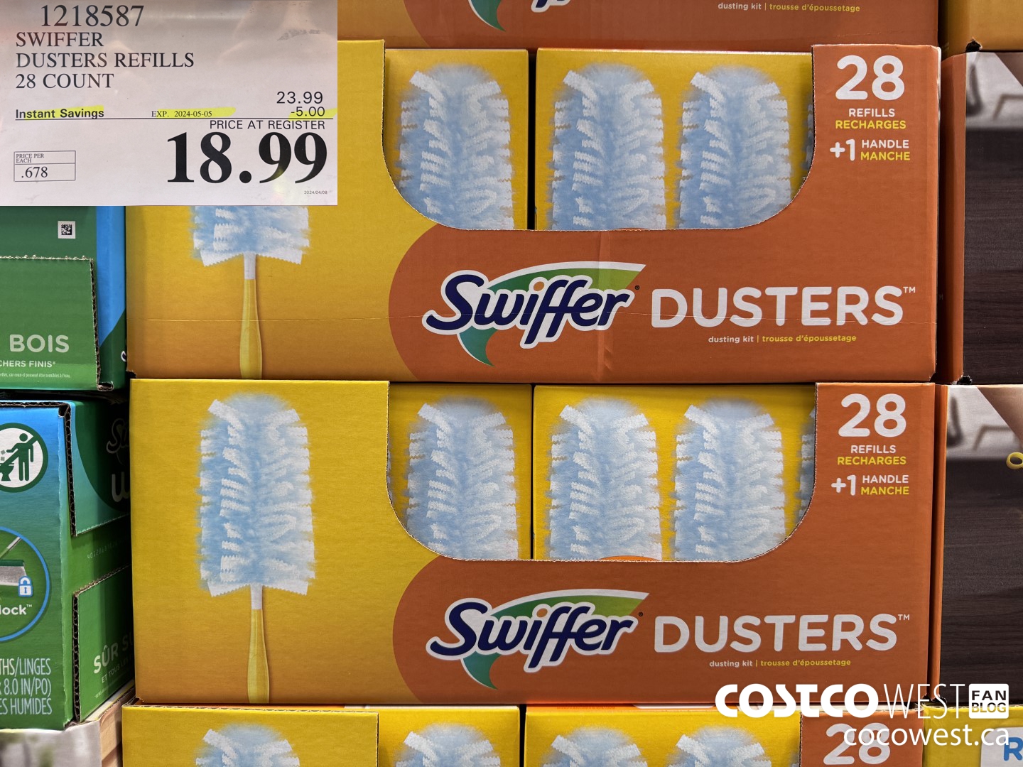 1218587 SWIFFER DUSTERS REFILLS 28 COUNT ($5.00 INSTANT SAVINGS EXPIRES ON 2024-05-05) $18.99