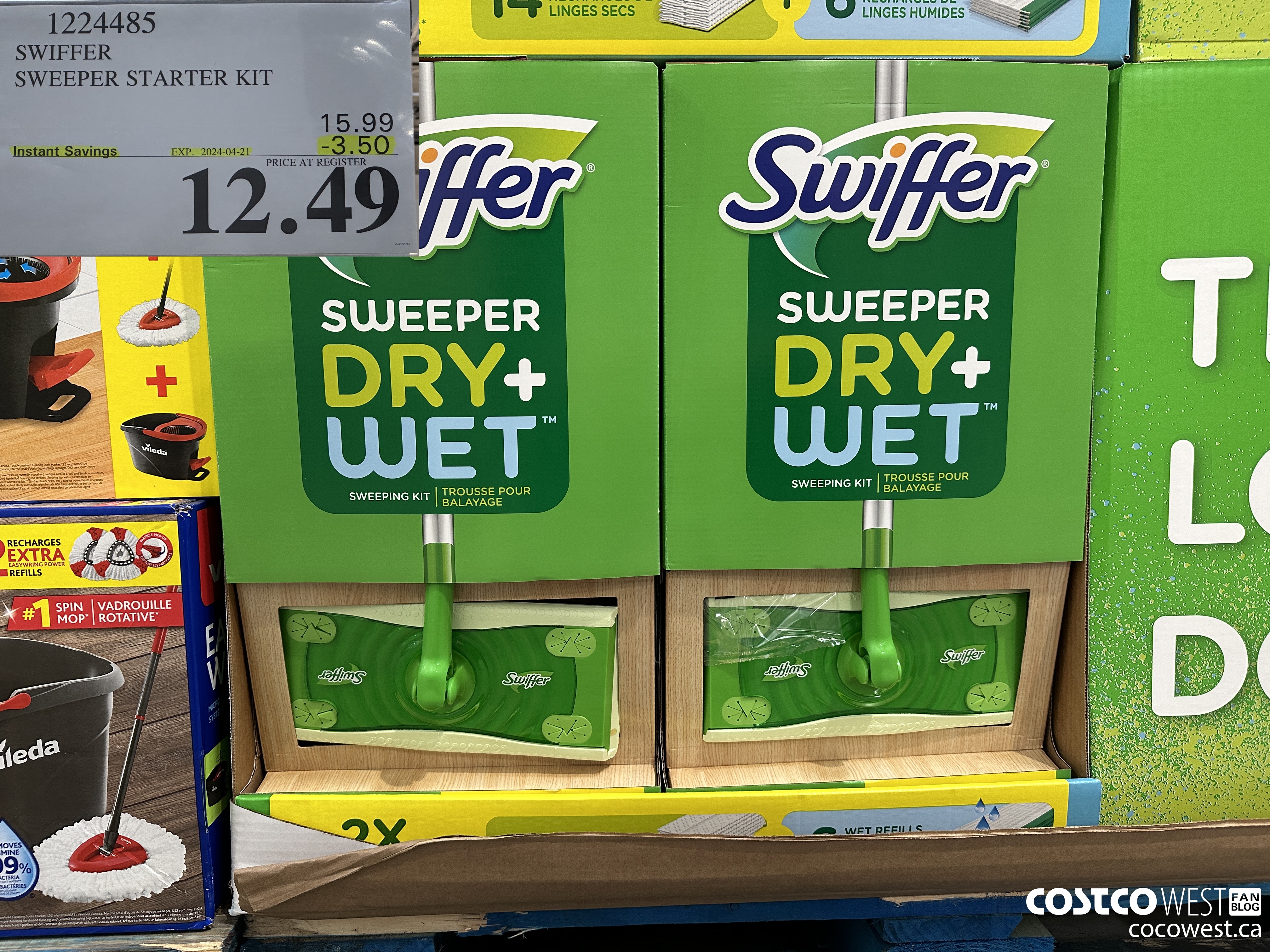 1224485 SWIFFER SWEEPER STARTER KIT ($3.50 INSTANT SAVINGS EXPIRES ON 2024-04-21) $12.49