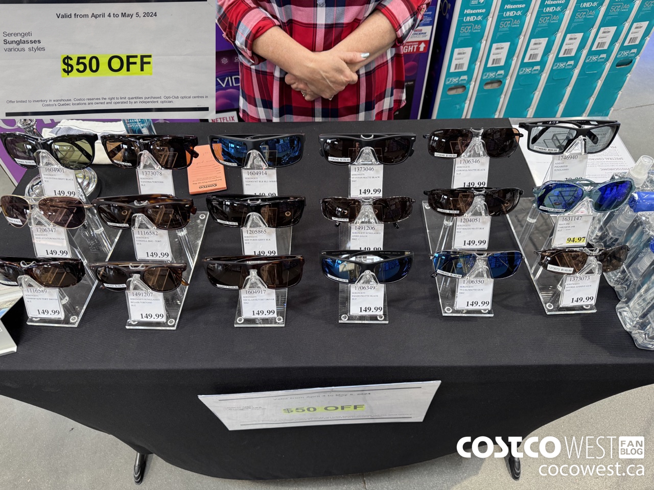 1706349 Serengeti Sunglasses various styles ($50.00 INSTANT SAVINGS EXPIRES ON 2024-05-05) $99.99