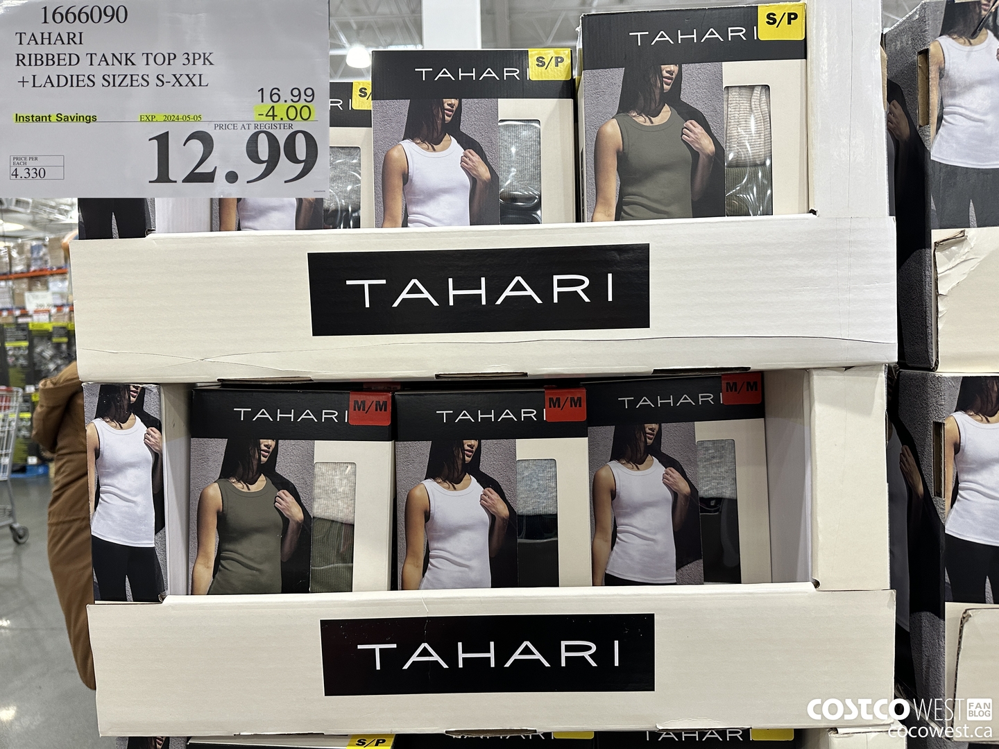 1666090 TAHARI RIBBED TANK TOP 3PK LADIES SIZES S-XXL ($4.00 INSTANT SAVINGS EXPIRES ON 2024-05-05) $12.99