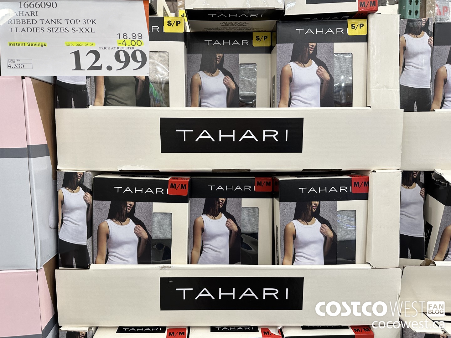 1666090 TAHARI RIBBED TANK TOP 3PK LADIES SIZES S-XXL ($4.00 INSTANT SAVINGS EXPIRES ON 2024-05-05) $12.99