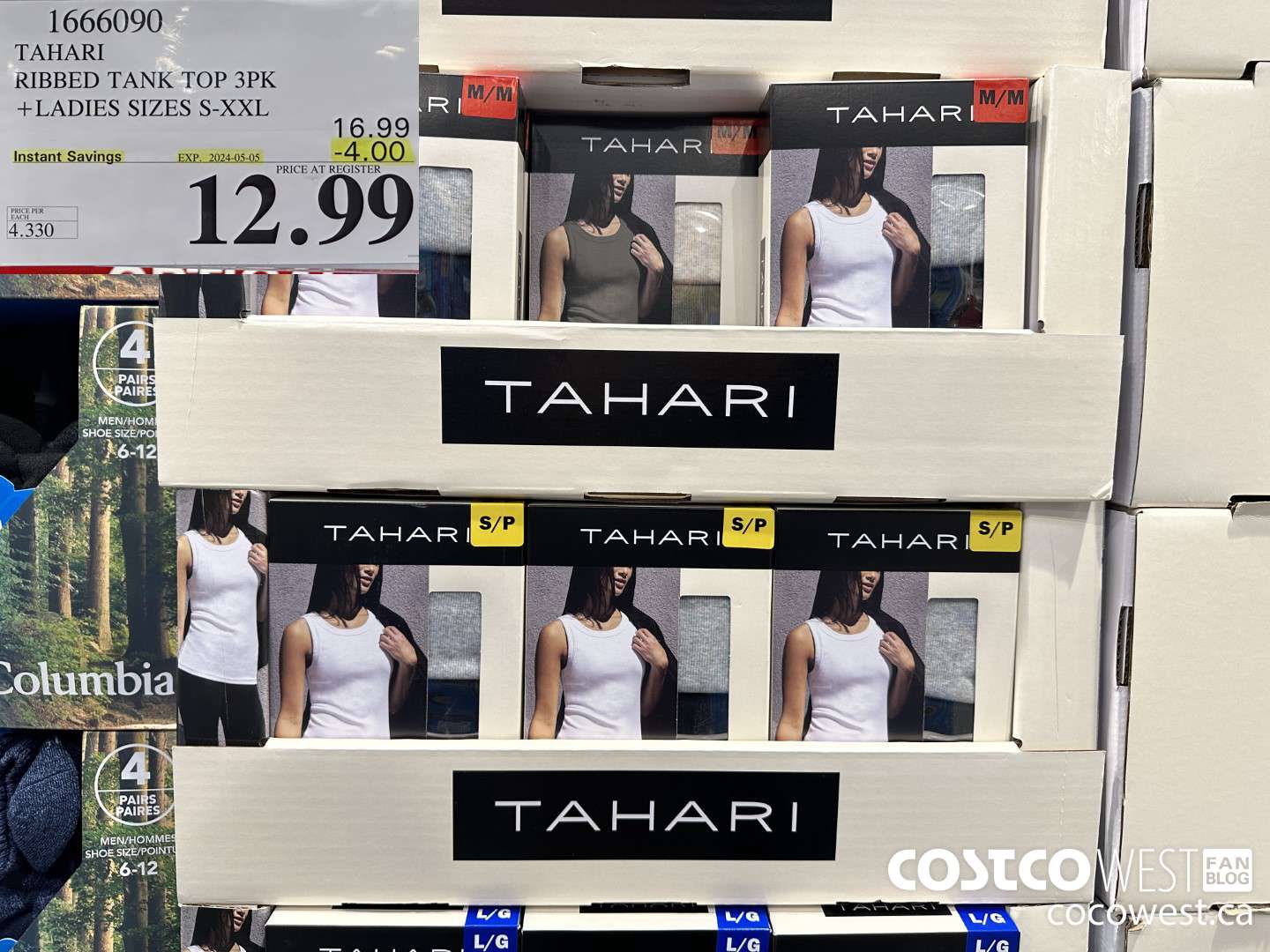 1666090 TAHARI RIBBED TANK TOP 3PK LADIES SIZES S-XXL ($4.00 INSTANT SAVINGS EXPIRES ON 2024-05-05) $12.99