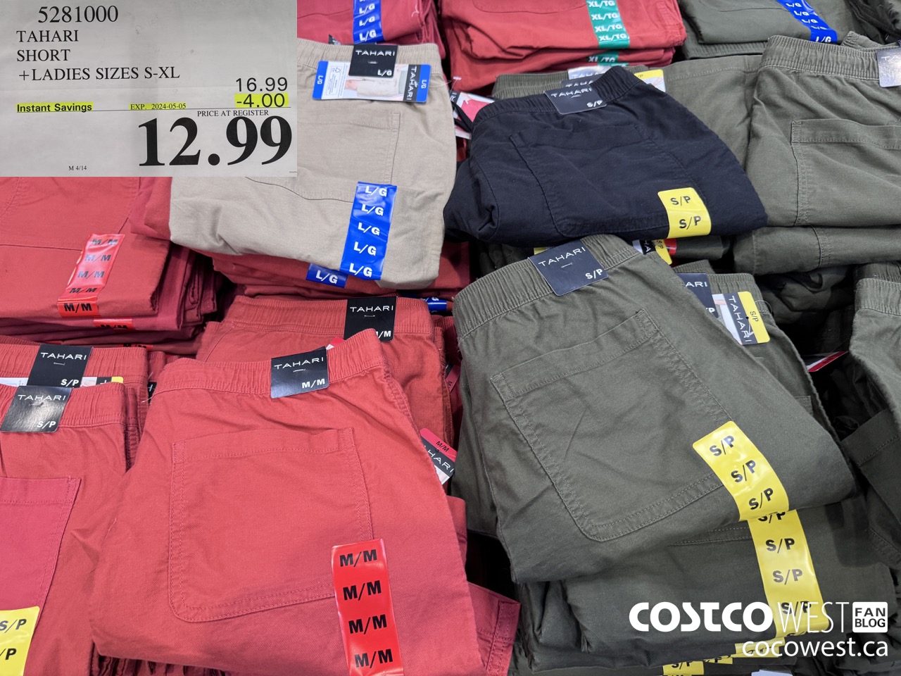 5281000 TAHARI SHORT LADIES SIZES S-XL ($4.00 INSTANT SAVINGS EXPIRES ON 2024-05-05) $12.99