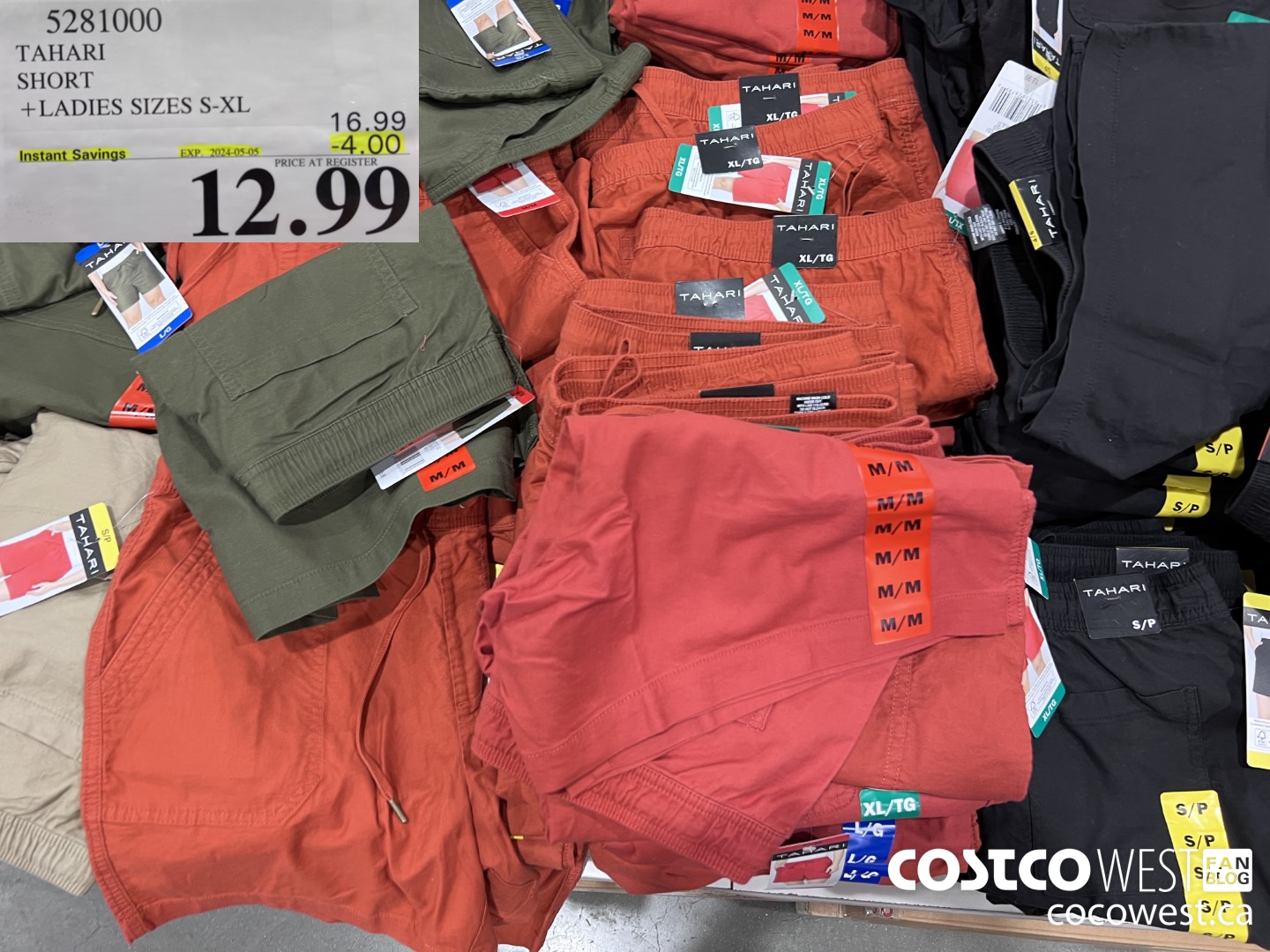 5281000 TAHARI SHORT LADIES SIZES S-XL ($4.00 INSTANT SAVINGS EXPIRES ON 2024-05-05) $12.99