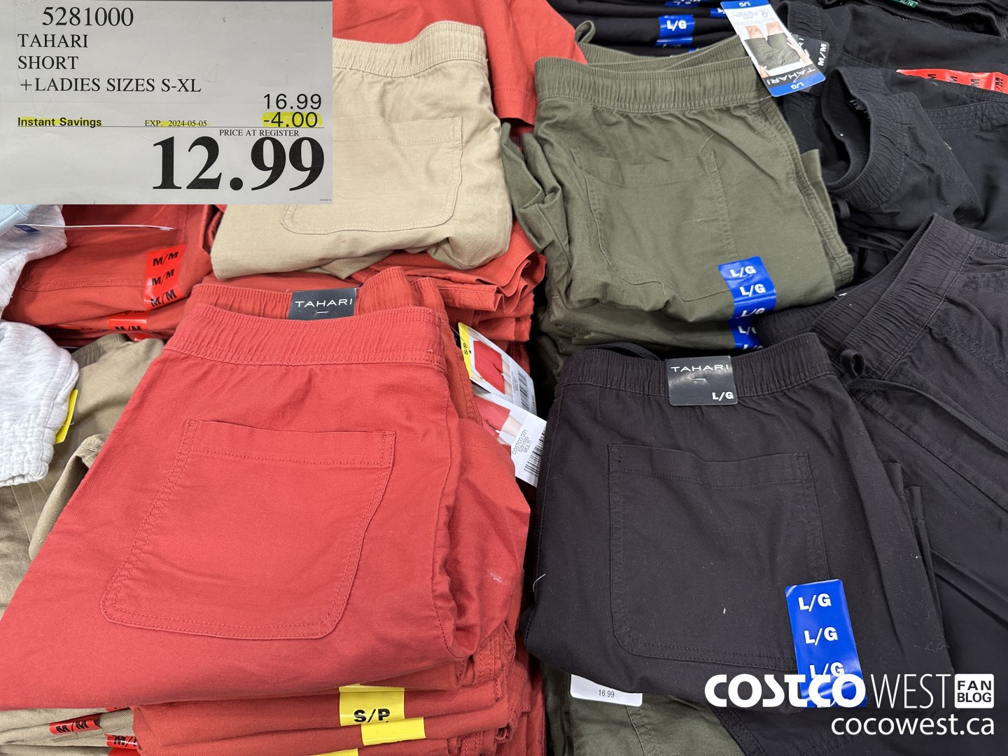 5281000 TAHARI SHORT LADIES SIZES S-XL ($4.00 INSTANT SAVINGS EXPIRES ON 2024-05-05) $12.99