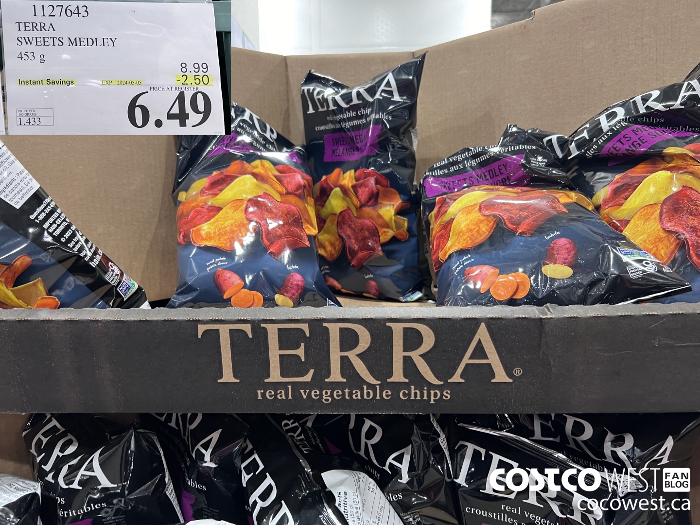 1127643 TERRA SWEETS MEDLEY 453 g ($2.50 INSTANT SAVINGS EXPIRES ON 2024-05-05) $6.49