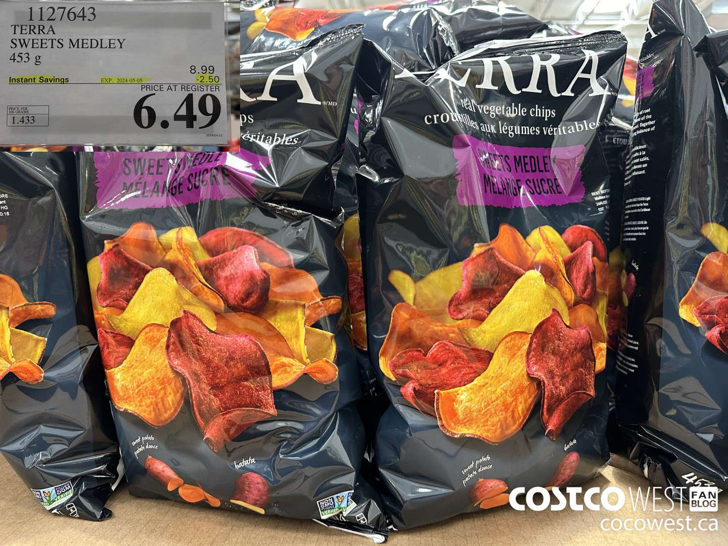 1127643 TERRA SWEETS MEDLEY 453 g ($2.50 INSTANT SAVINGS EXPIRES ON 2024-05-05) $6.49