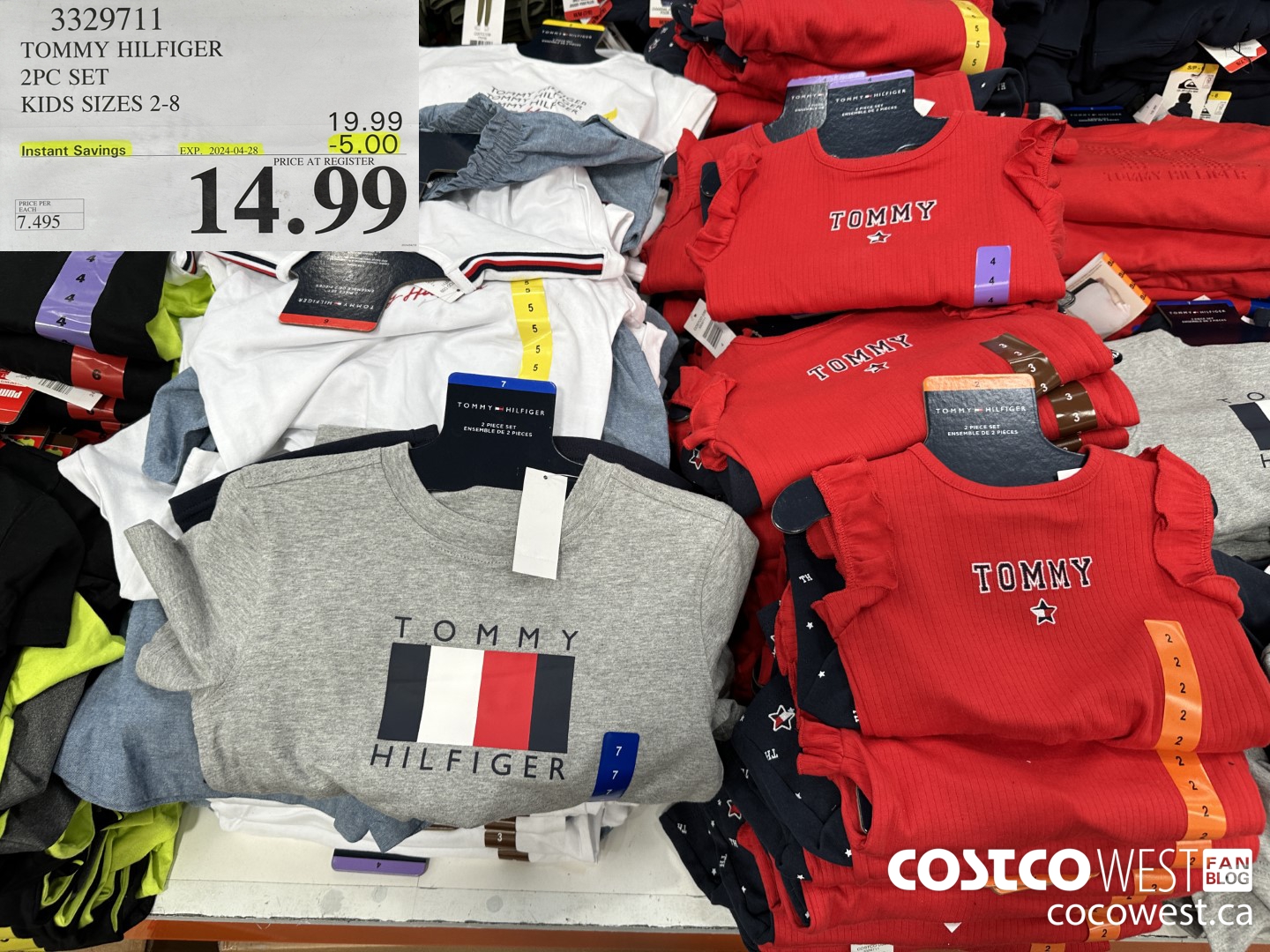 3329711 TOMMY HILFIGER 2PC SET KIDS SIZES 2-8 ($5.00 INSTANT SAVINGS EXPIRES ON 2024-04-28) $14.99