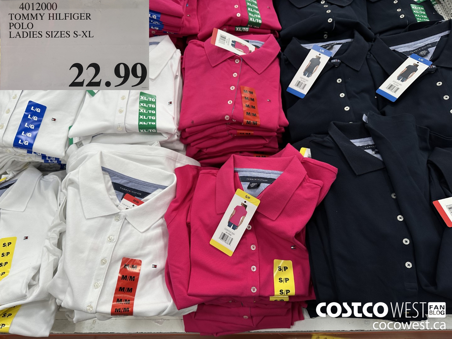 4012000 TOMMY HILFIGER POLO LADIES SIZES S-XL  $22.99