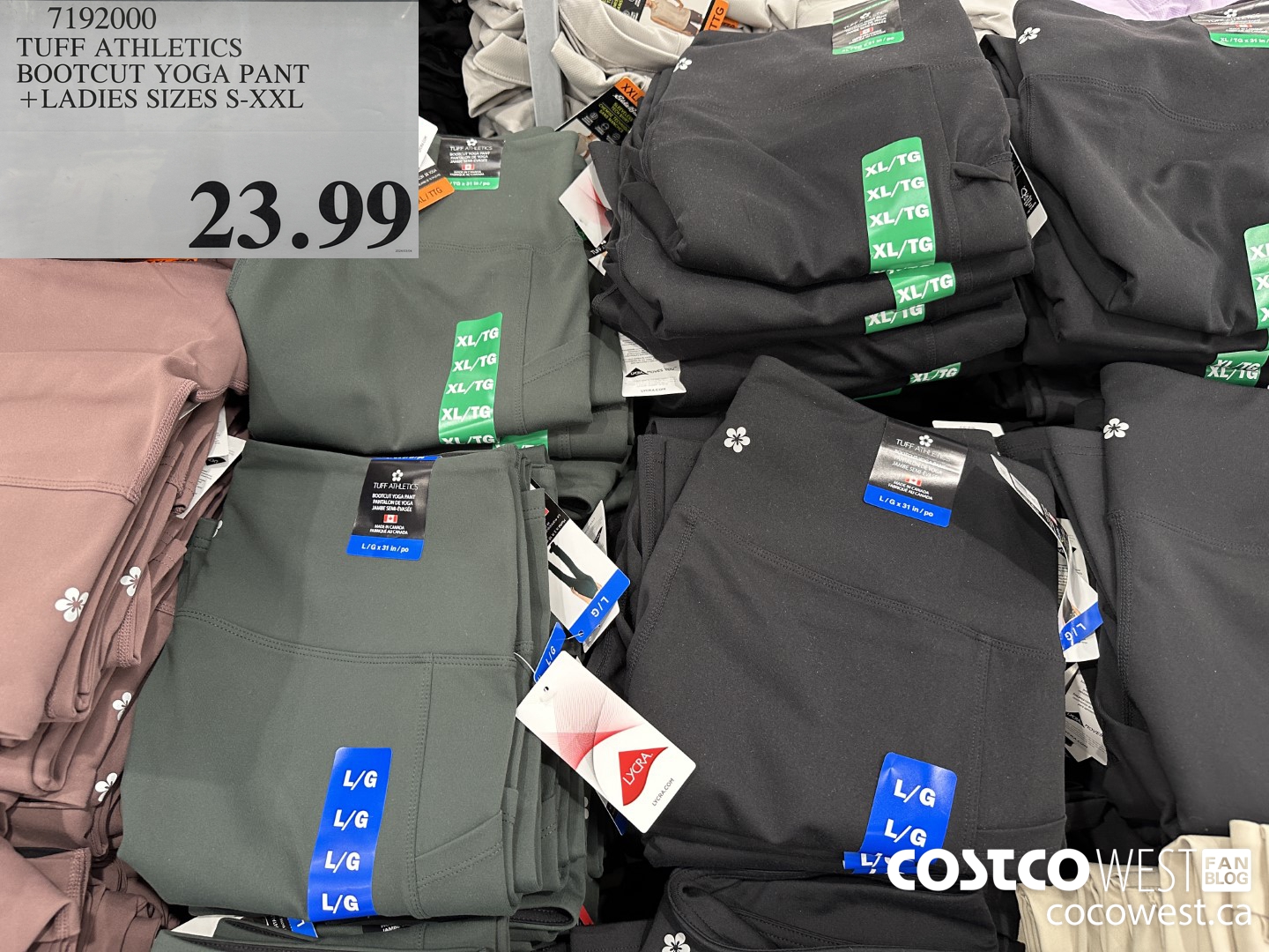 7192000 TUFF ATHLETICS BOOTCUT YOGA PANT LADIES SIZES S-XXL $23.99