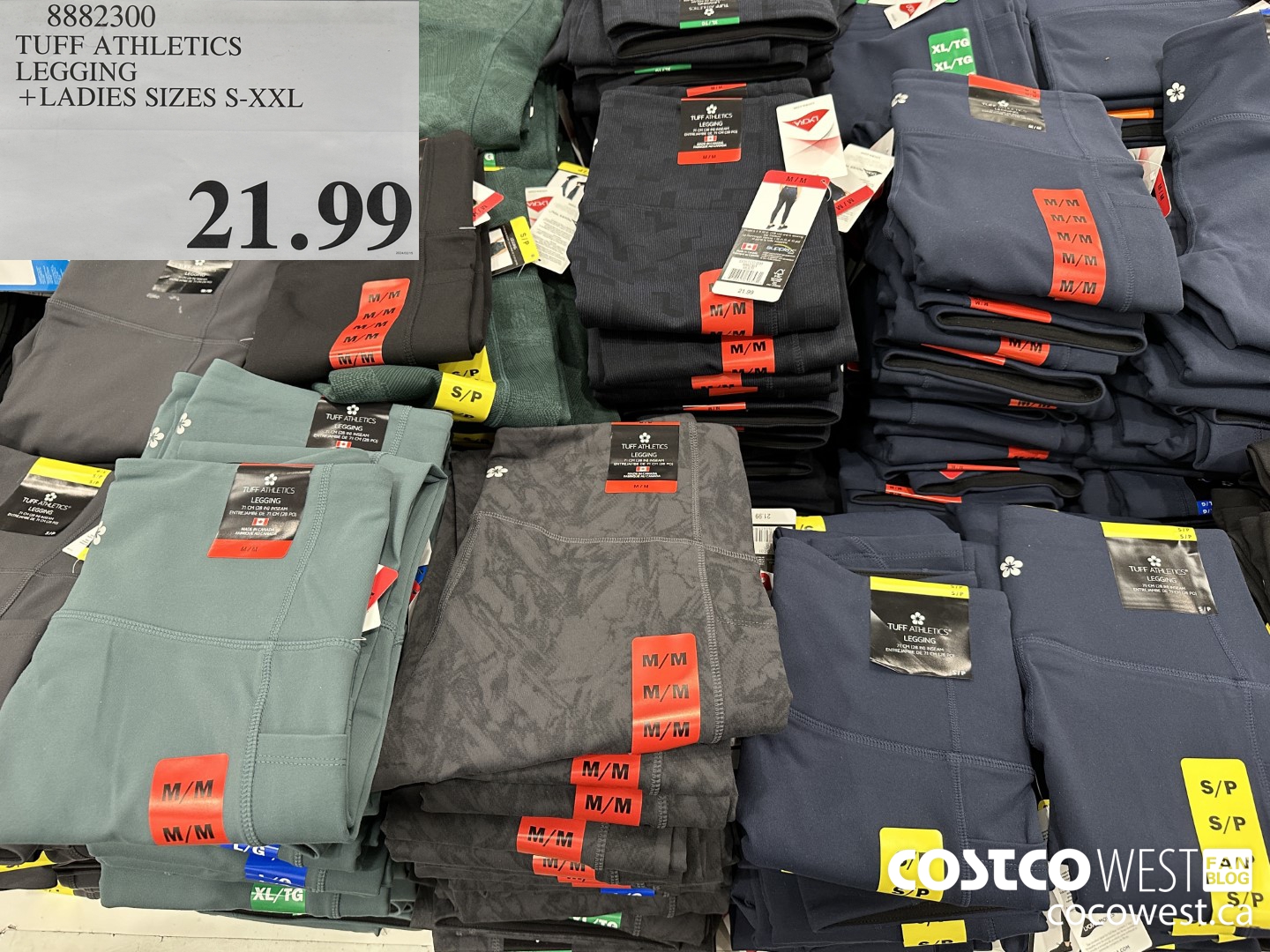 8882300 TUFF ATHLETICS LEGGING LADIES SIZES S-XXL $21.99