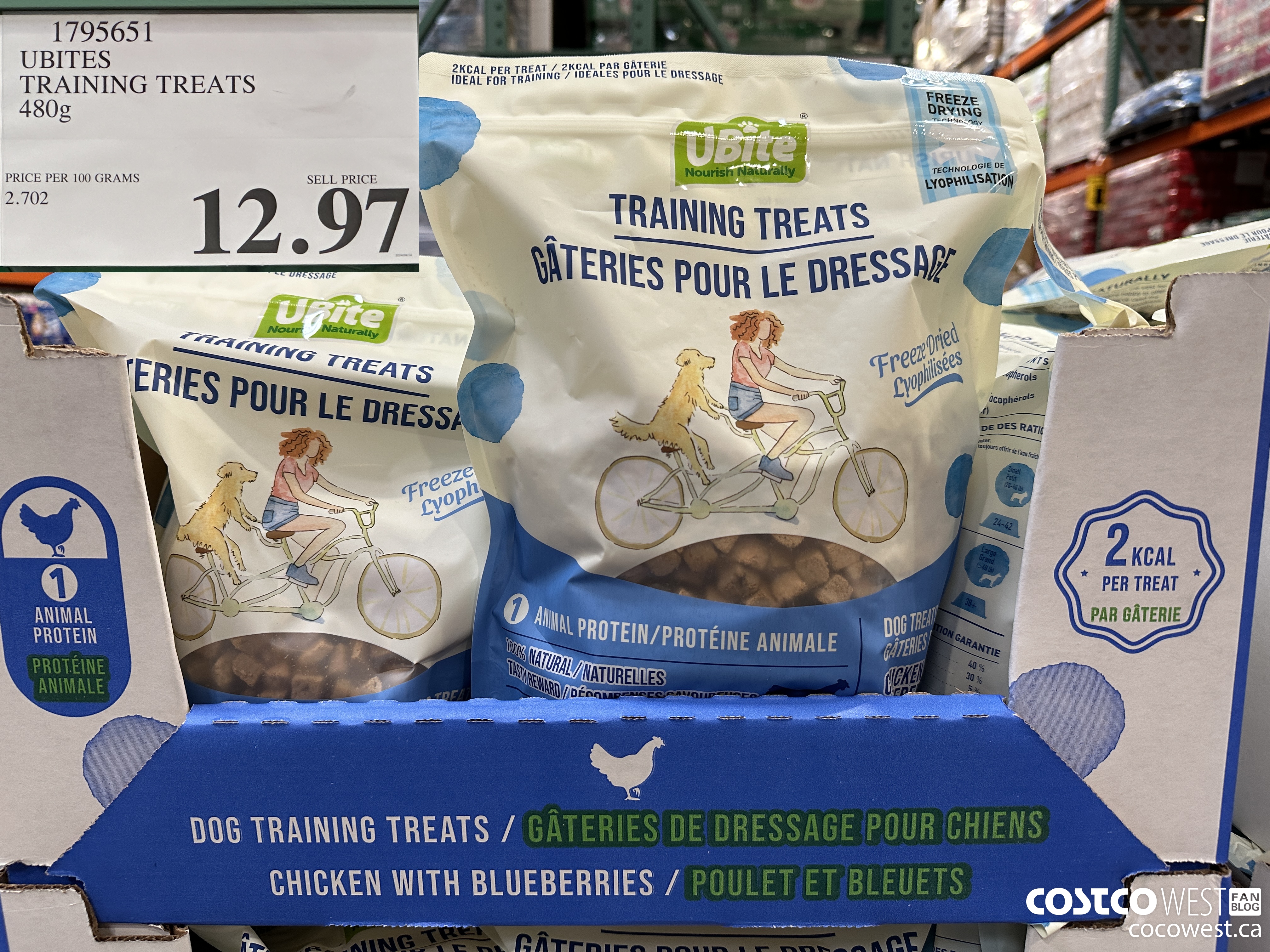 1795651 UBITES TRAINING TREATS 480G $12.97