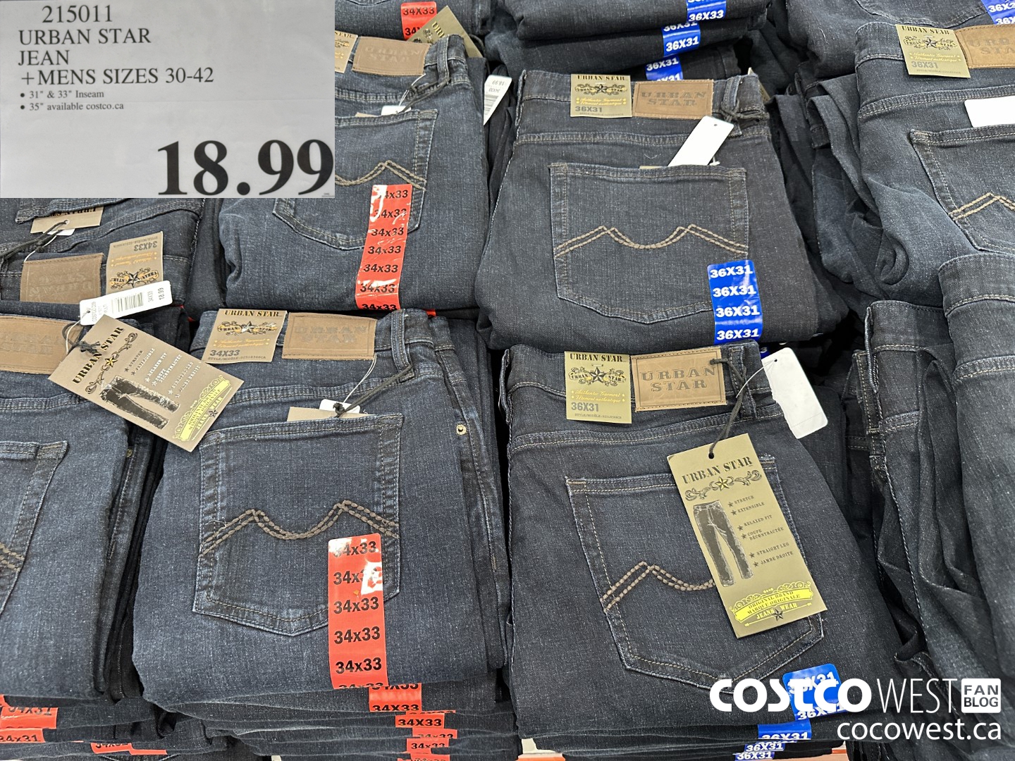 215011 URBAN STAR JEAN MENS SIZES 30-42 $18.99