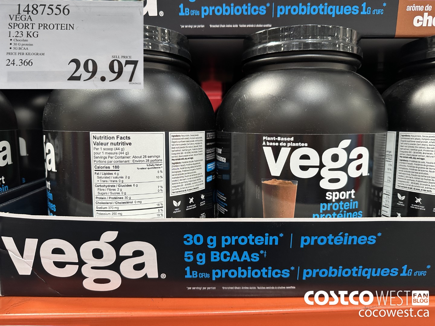 1487556 VEGA SPORT PROTEIN 1.23 KG $29.97