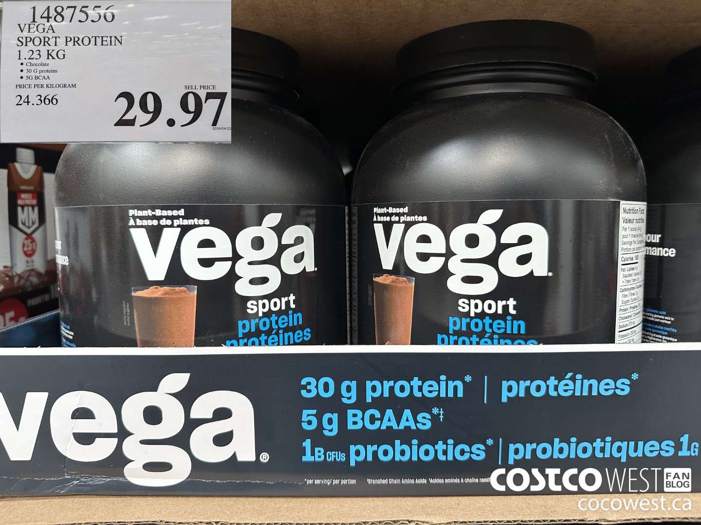 1487556 VEGA SPORT PROTEIN 1.23 KG $29.97