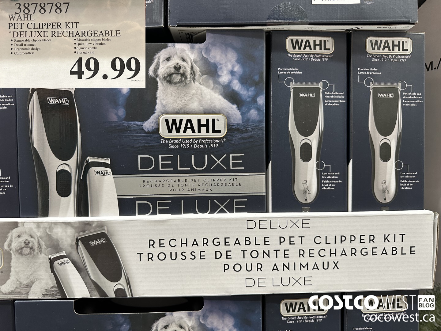 3878787 WAHL PET CLIPPER KIT DELUXE RECHARGEABLE $49.99