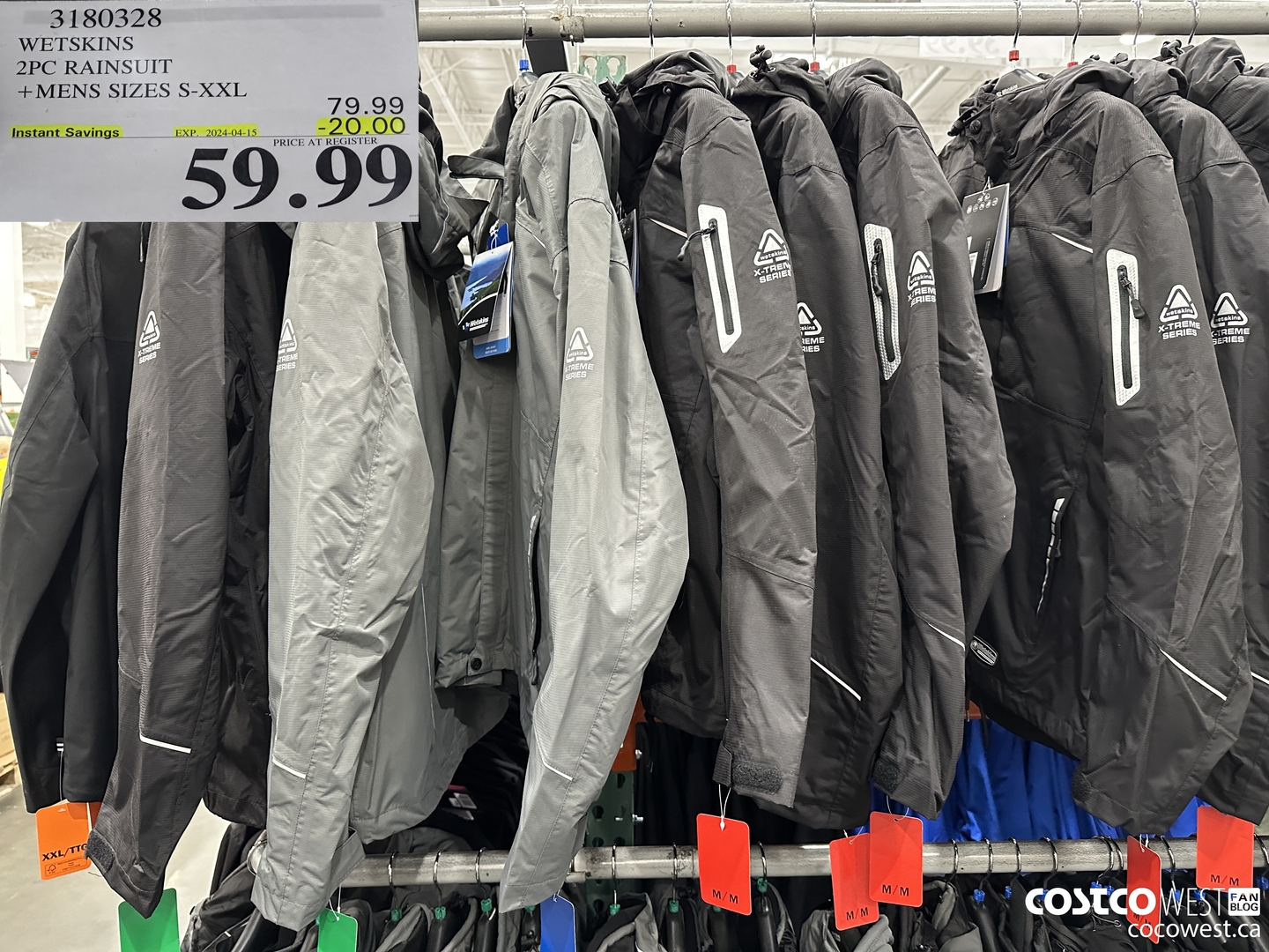 3180328 WETSKINS 2PC RAINSUIT MENS SIZES S-XXL ($20.00 INSTANT SAVINGS EXPIRES ON 2024-04-15) $59.99