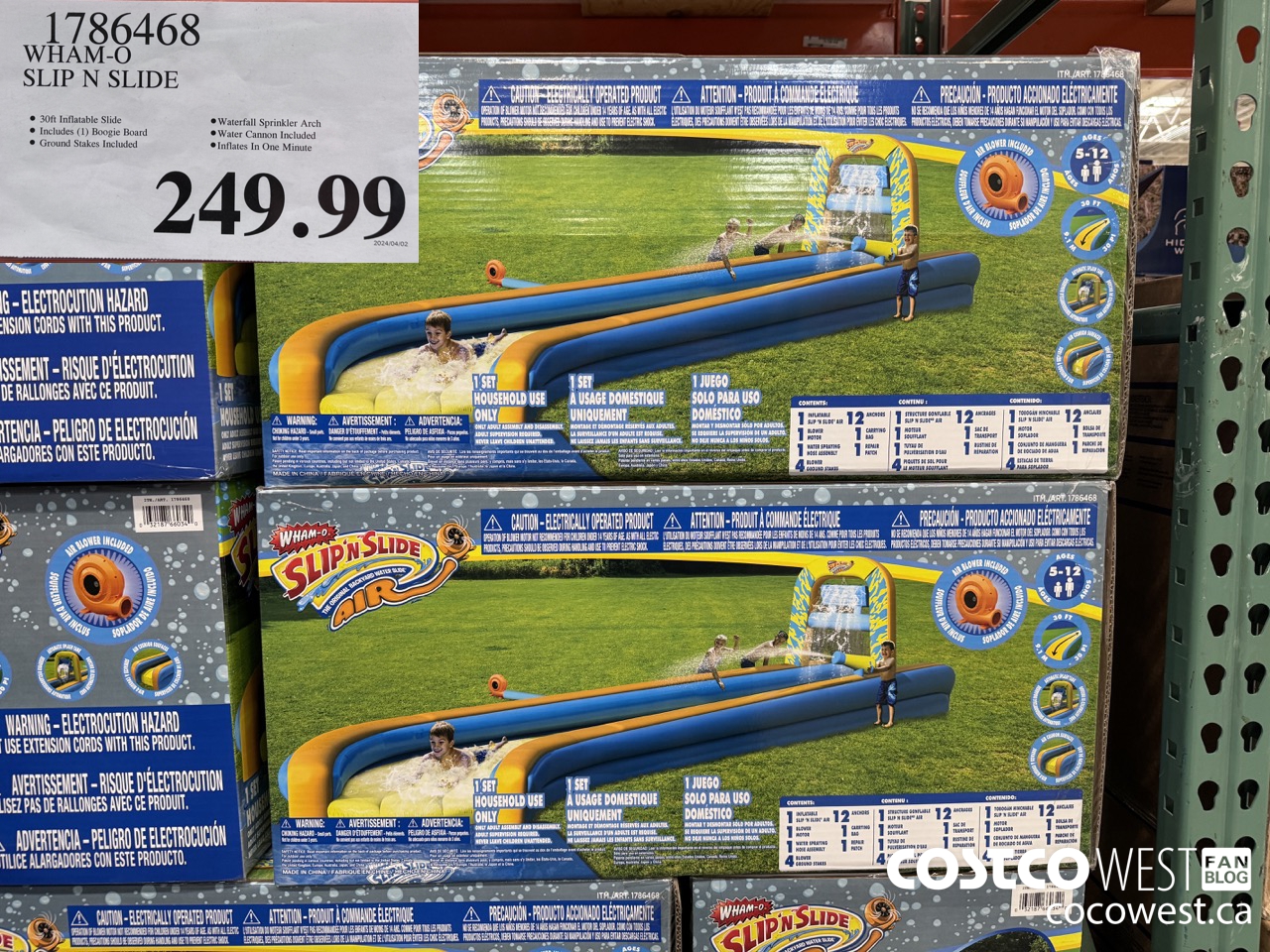 1786468 WHAM-O SLIP N SLIDE $249.99