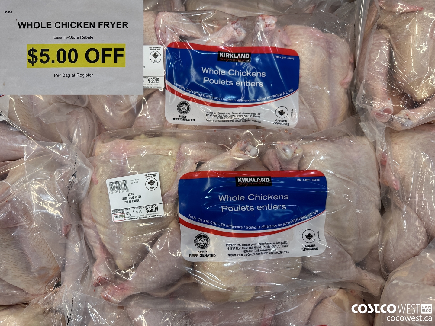 55505 WHOLE CHICKEN FRYER (3 PER BAG) ($5.00 INSTANT SAVINGS)