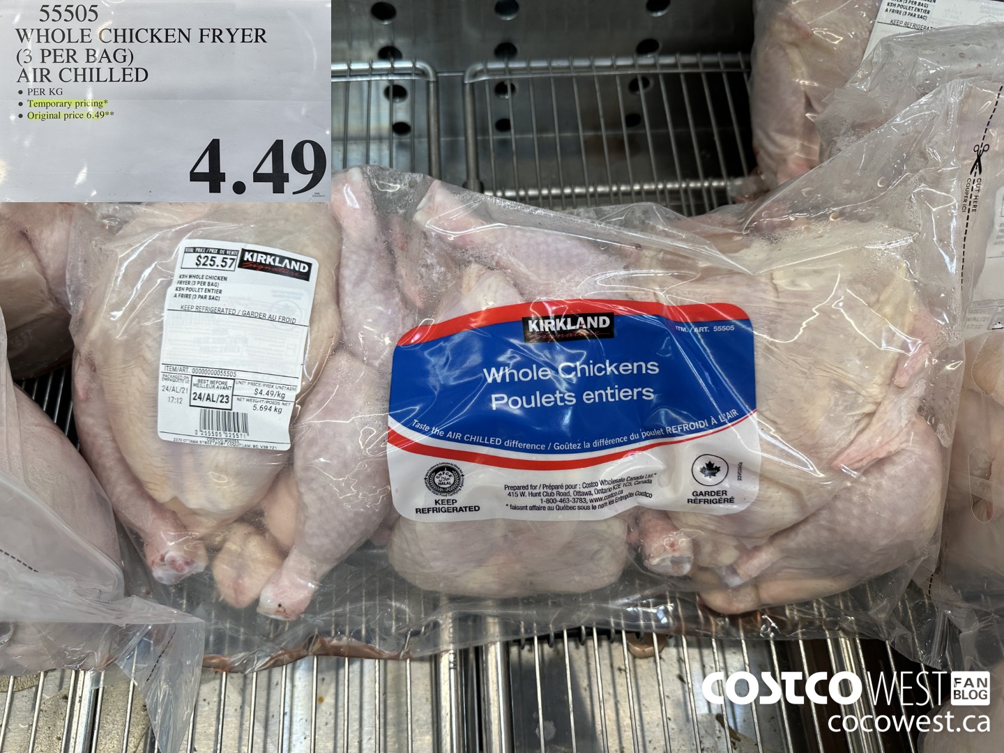 55505 WHOLE CHICKEN FRYER (3 PER BAG) $4.49