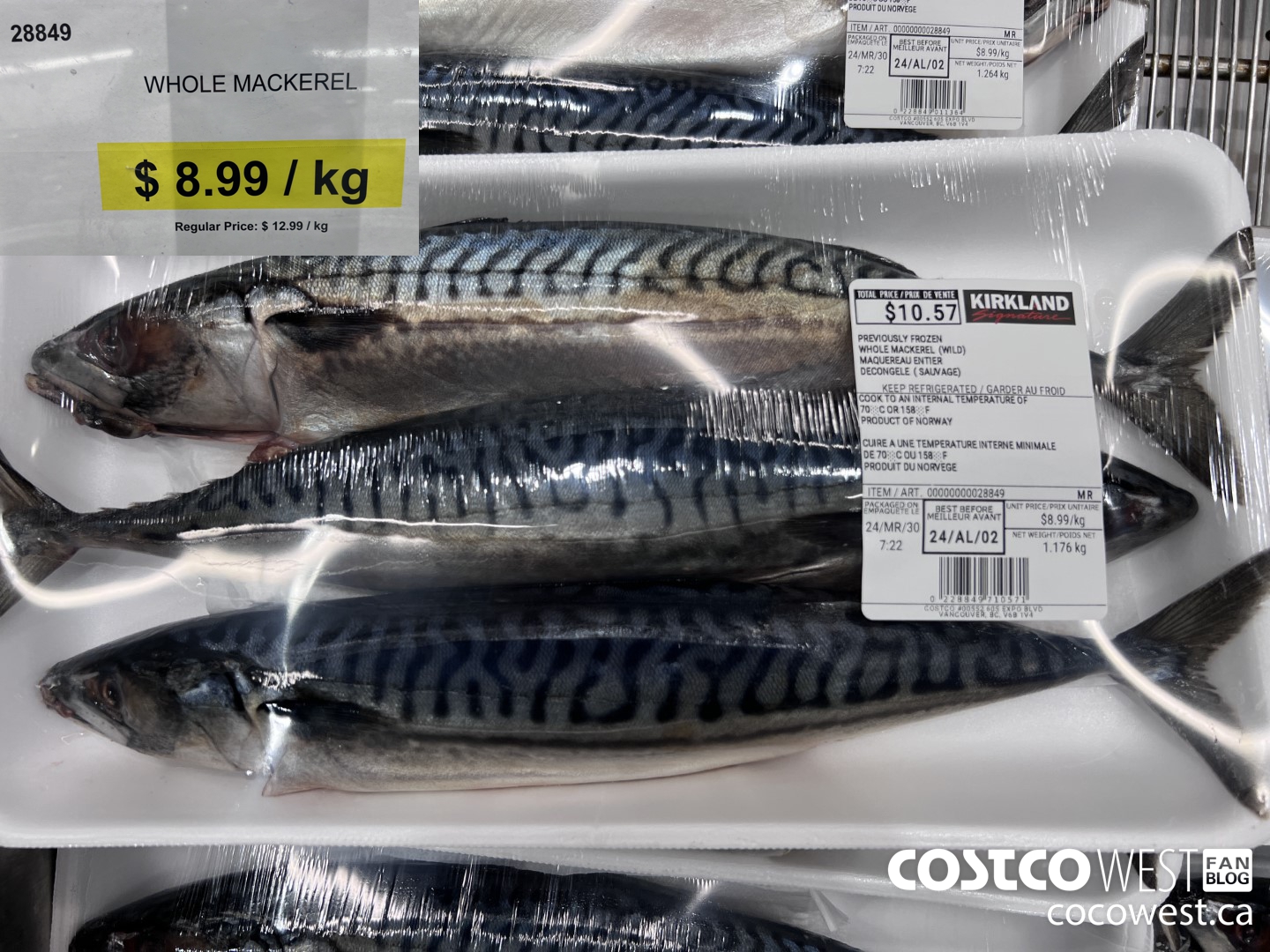 28849 WHOLE MACKEREL $8.99