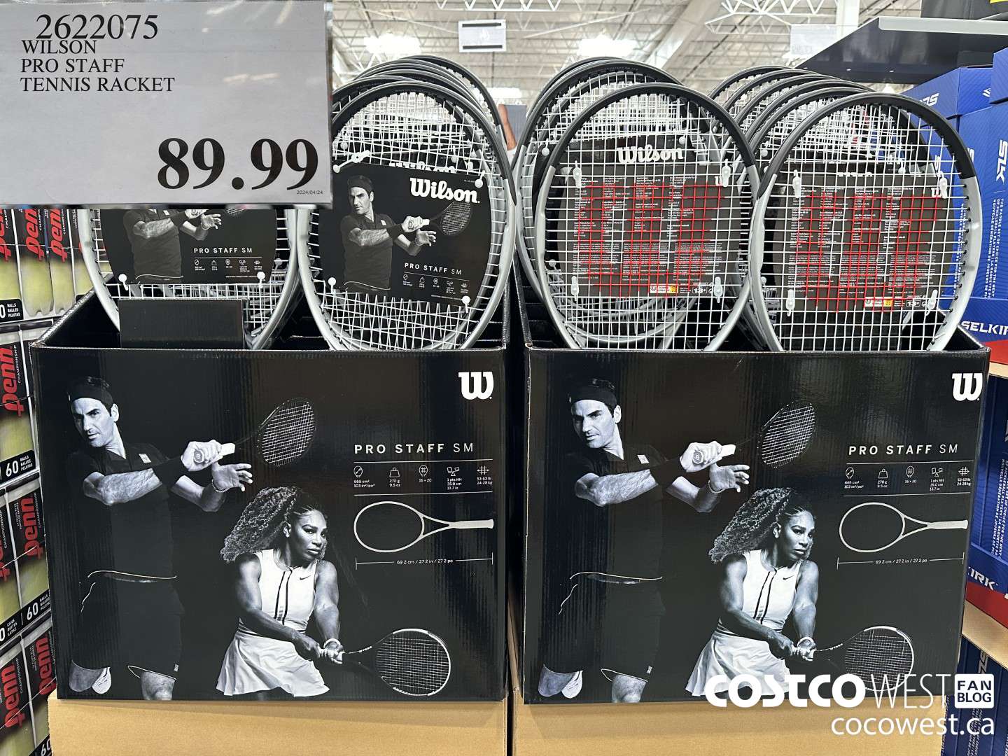 2622075 WILSON PRO STAFF TENNIS RACKET $89.99