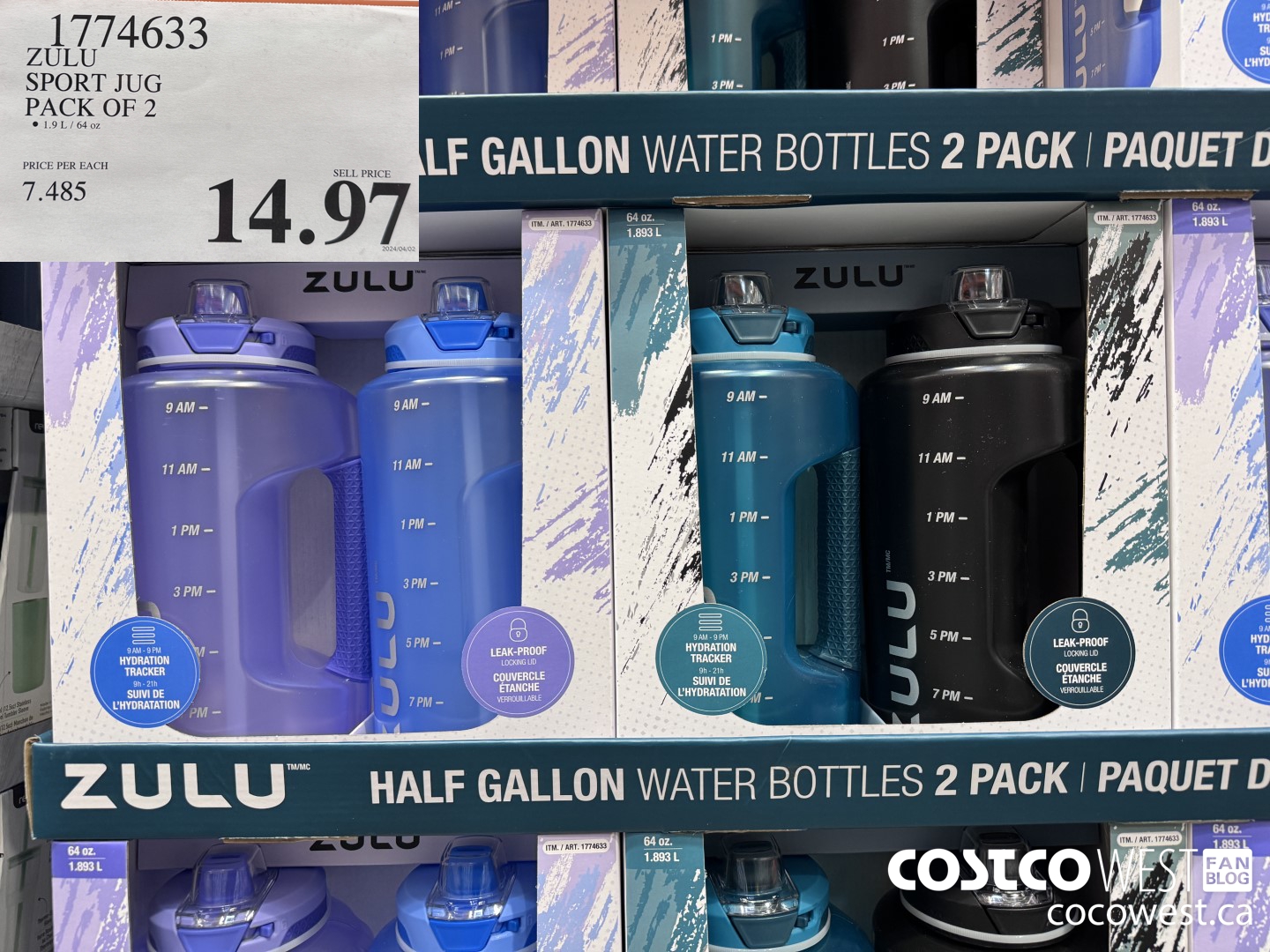 1774633 ZULU SPORT JUG PACK OF 2 $14.97