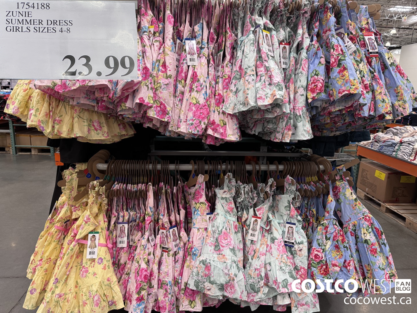 1754188 ZUNIE SUMMER DRESS GIRLS SIZES 4-8 $23.99