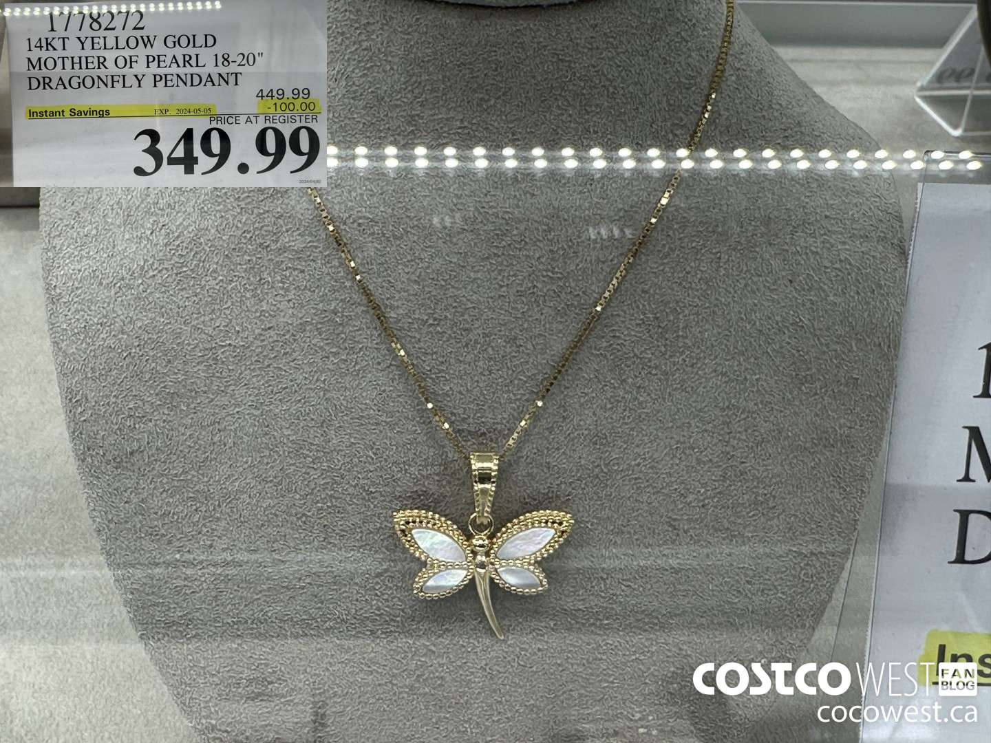 1778272 14KT YELLOW GOLD MOTHER OF PEARL 18-20