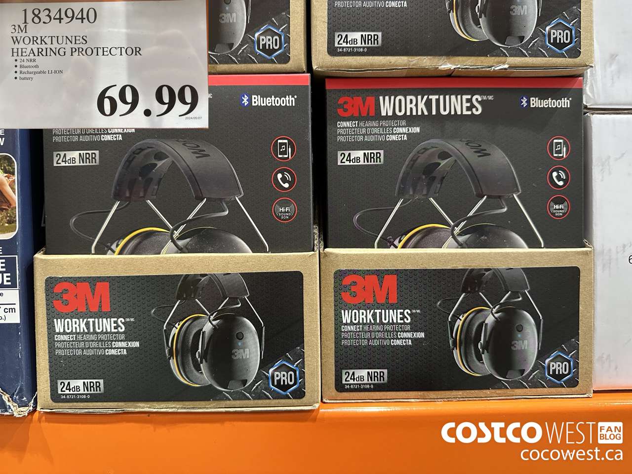 1834840 3M WORKTUNES HEARING PROTECTOR $69.99