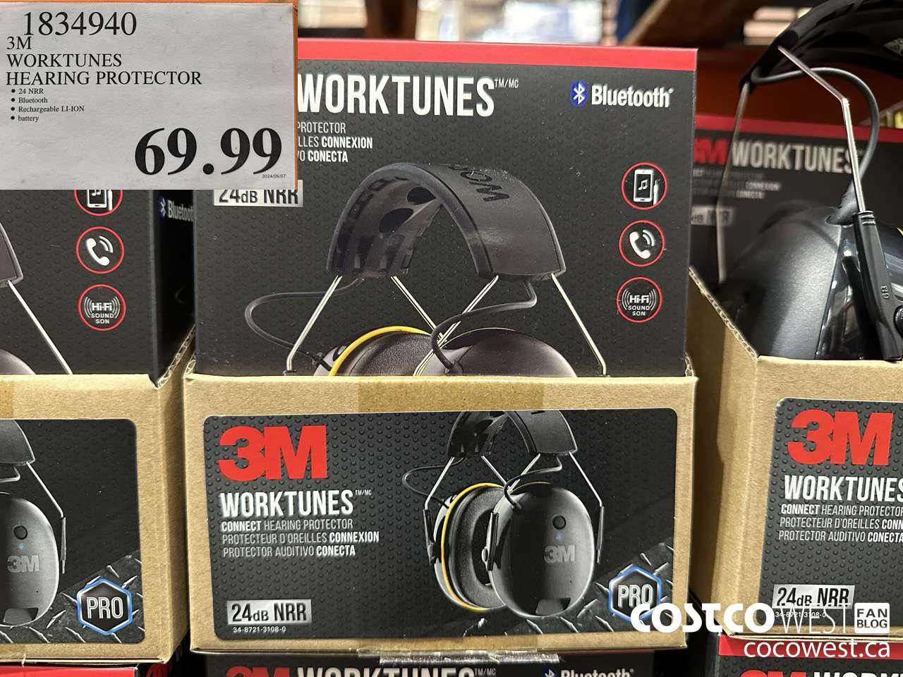 1834940 3M WORKTUNES HEARING PROTECTOR $69.99