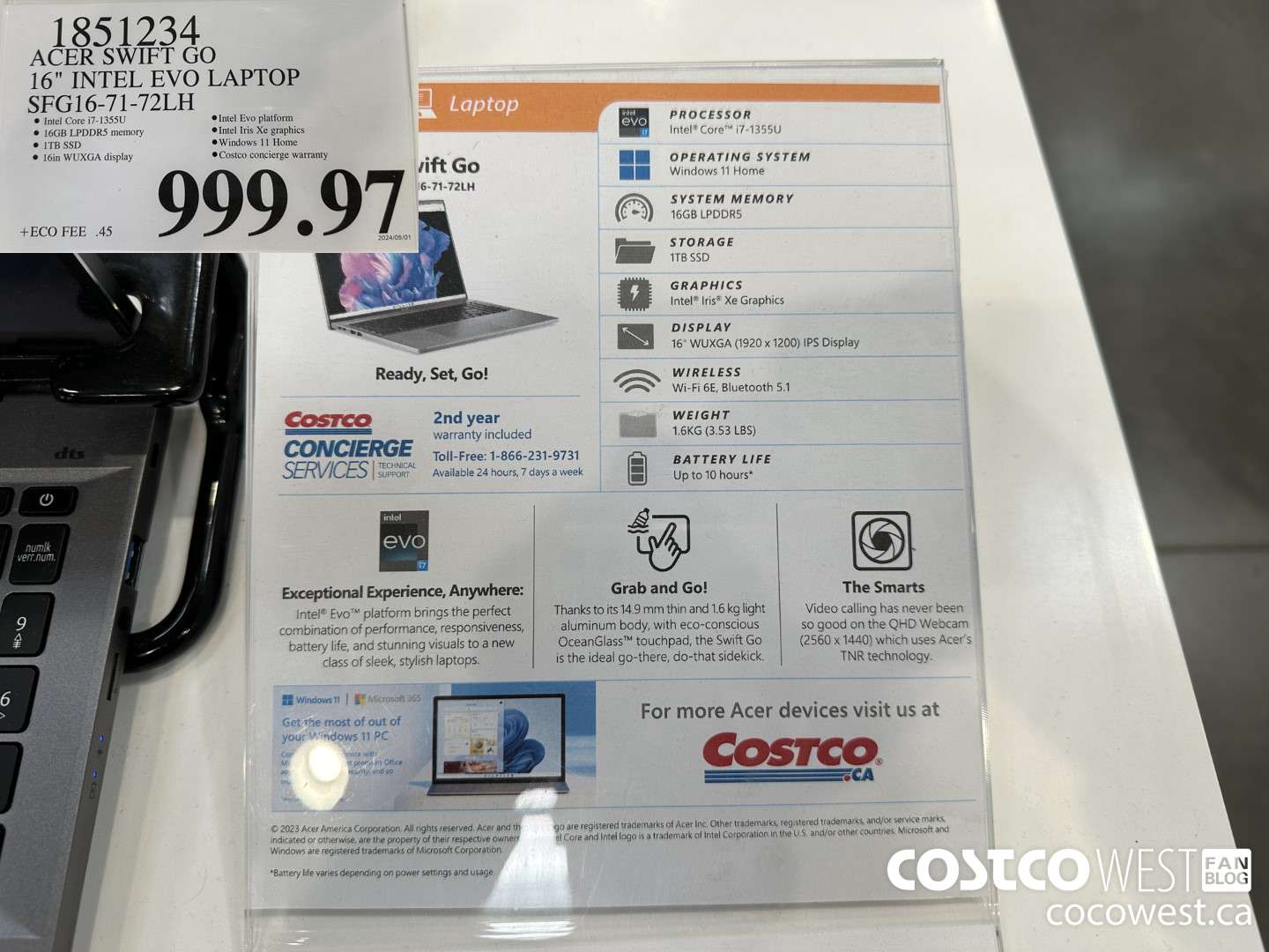 1851234 ACER SWIFT GO 16