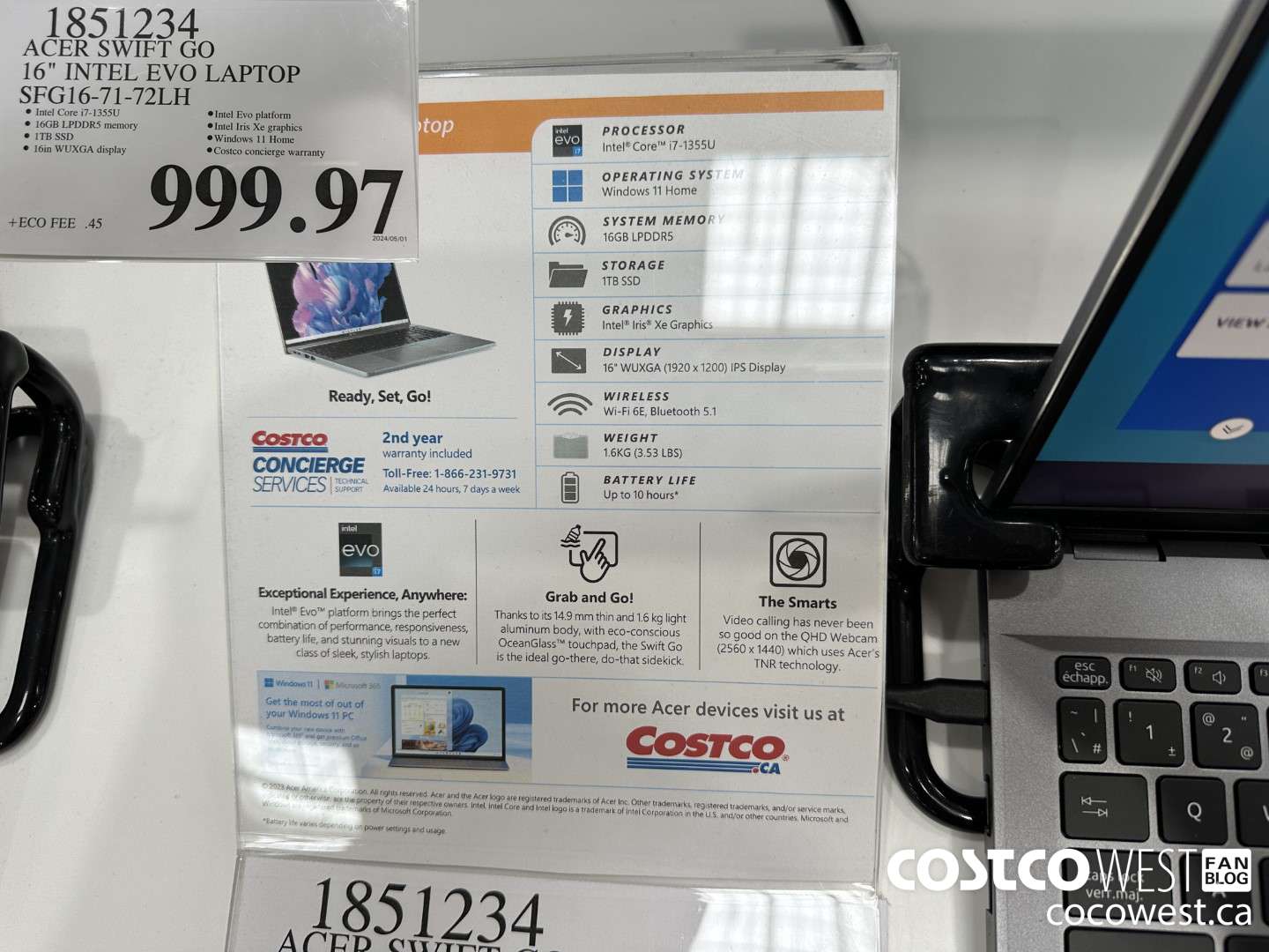 1851234 ACER SWIFT GO 16