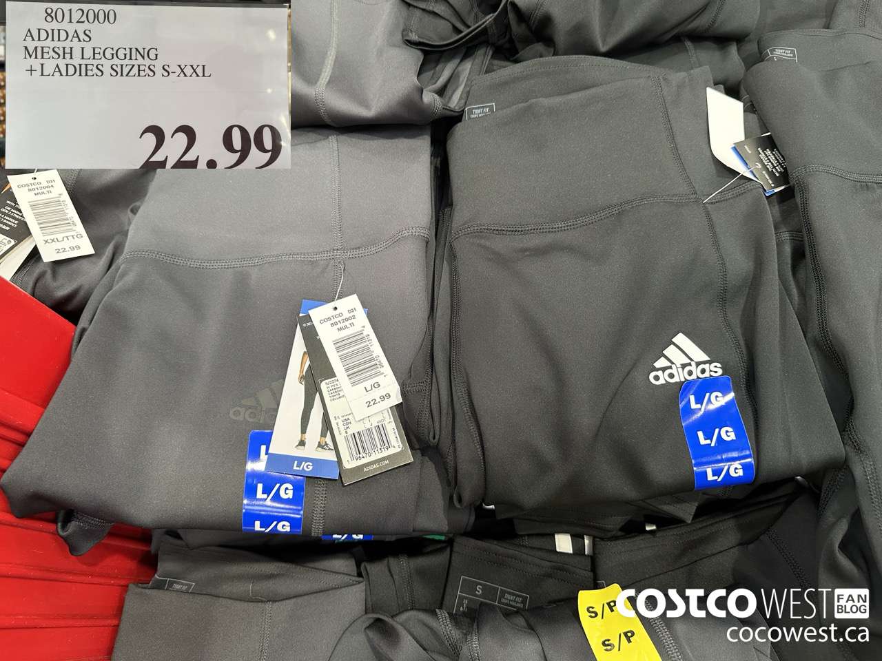 8012000 ADIDAS MESH LEGGING LADIES SIZES S-XXL $22.99