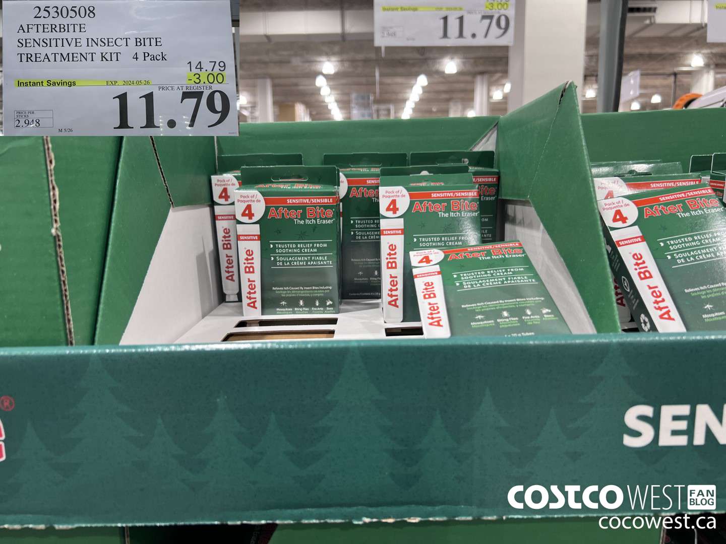 2530508 AFTERBITE SENSITIVE INSECT BITE TREATMENT KIT 4 PACK ($3.00 INSTANT SAVINGS EXPIRES ON 2024-05-26) $11.79