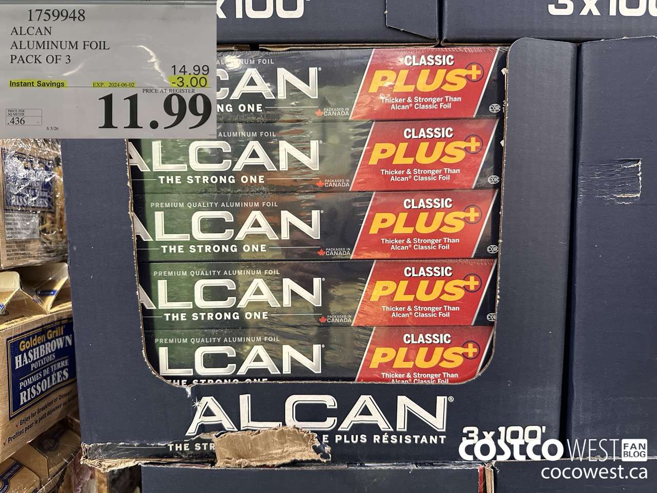 1759948 ALCAN ALUMINUM FOIL PACK OF 3 ($3.00 INSTANT SAVINGS EXPIRES ON 2024-06-02) $11.99