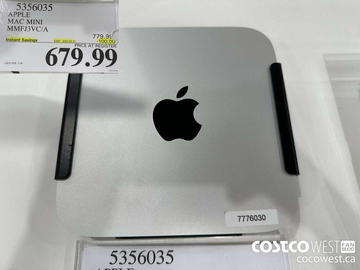 5356035 APPLE MAC MINI MMFJ3VC/A ($100.00 INSTANT SAVINGS EXPIRES ON 2024-05-21) $679.00