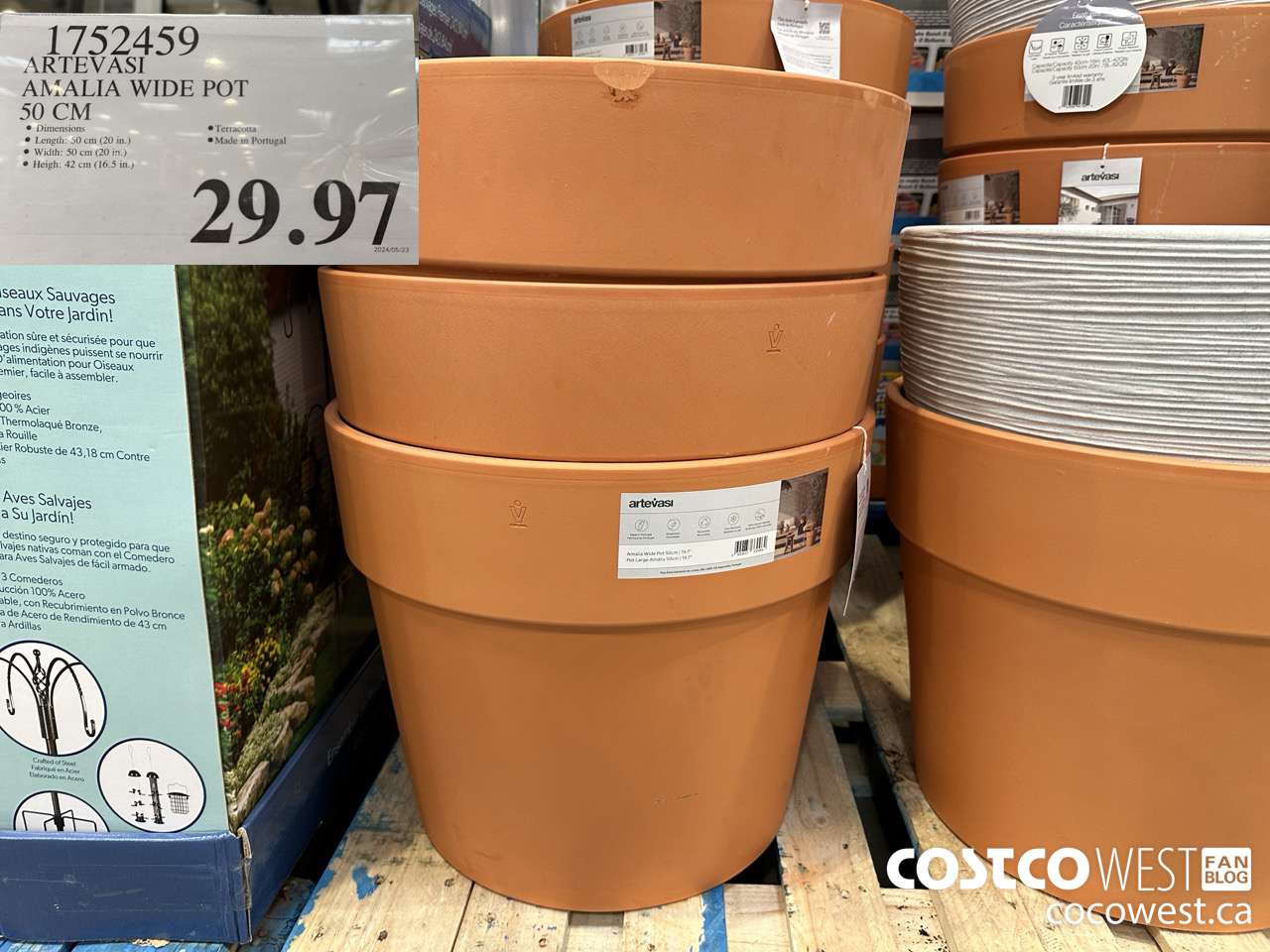 1752459 ARTEVASI AMELIA WIDE POT 50 CM $29.97