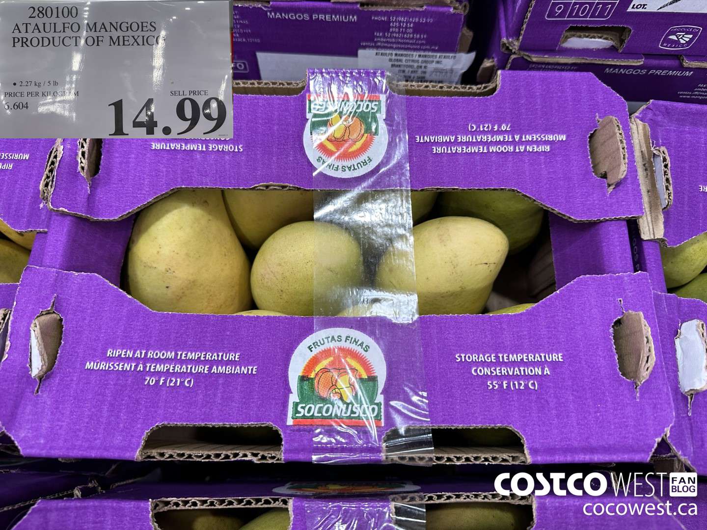280100 ATAULFO MANGOES PRODUCT OF MEXICO $14.99