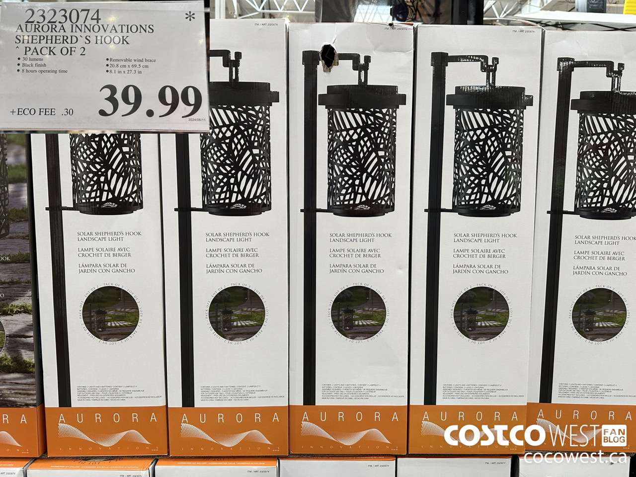 2323074 AURORA INNOVATIONS SHEPHERD'S HOOK PACK OF 2 $39.99