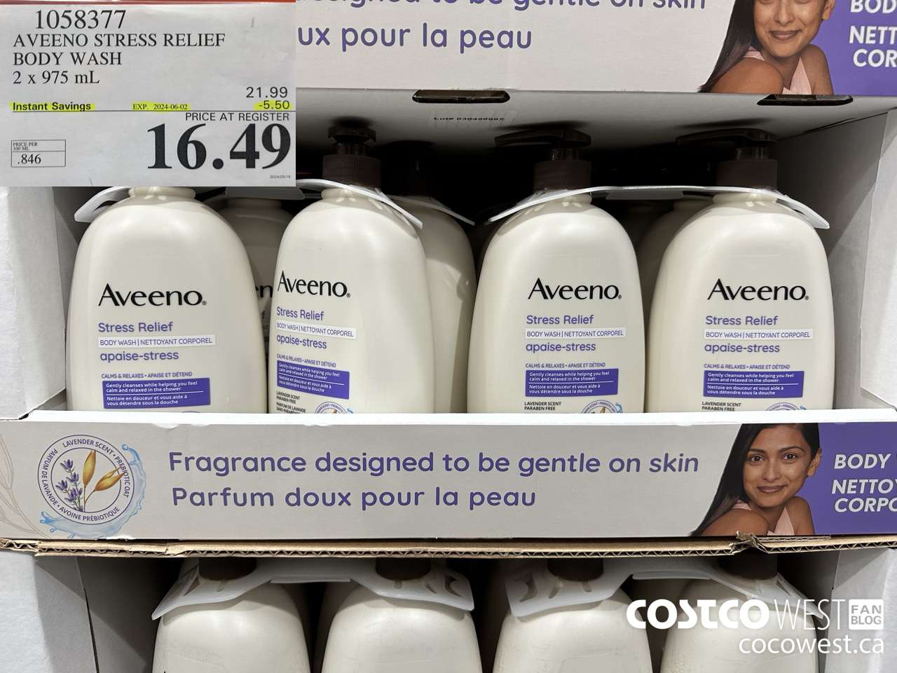 1058377 AVEENO BODY WASH 2 X 975 ML ($5.50 INSTANT SAVINGS EXPIRES ON 2024-06-02) $16.49