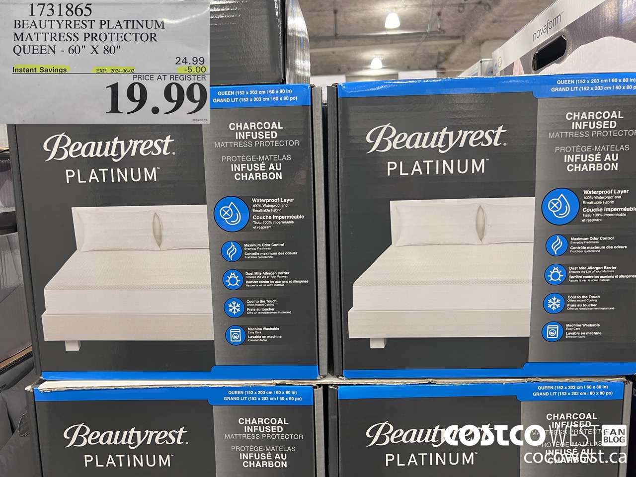 1731865 BEAUTYREST PLATINUM MATTRESS PROTECTOR QUEEN 60